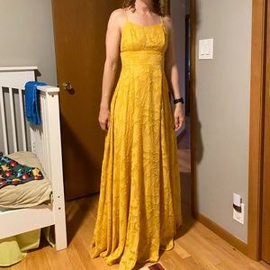 LuLu’s Marigold Burnout Dress